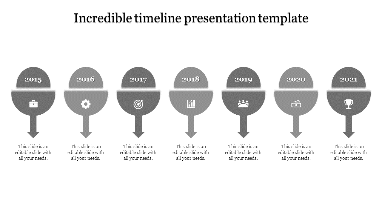 Impressive Timeline Design PPT and Google Slides